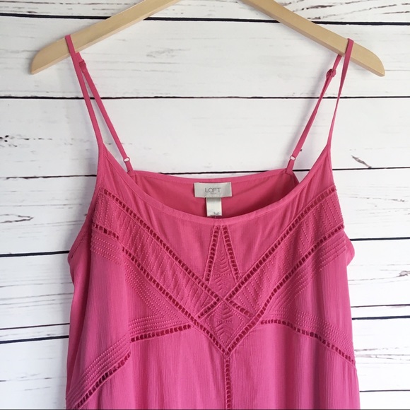 Loft sundress large pink flowy - Picture 2 of 6